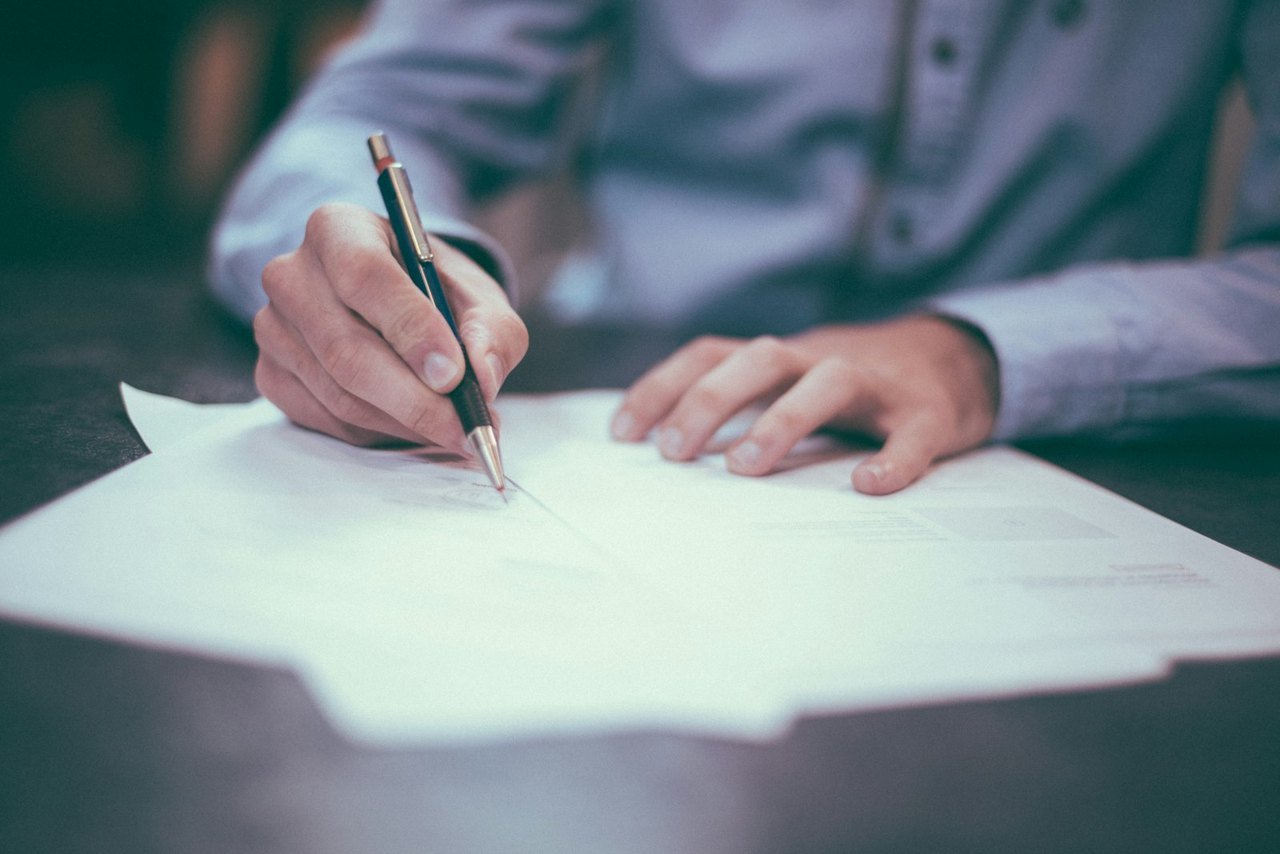 Reviewer marking a paper